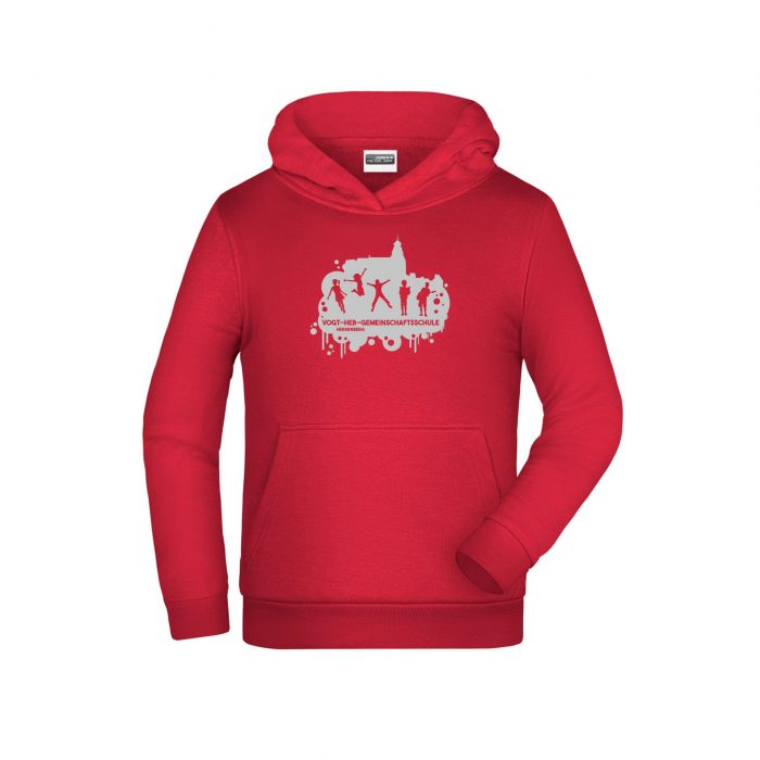 Kinder Hoody, rot