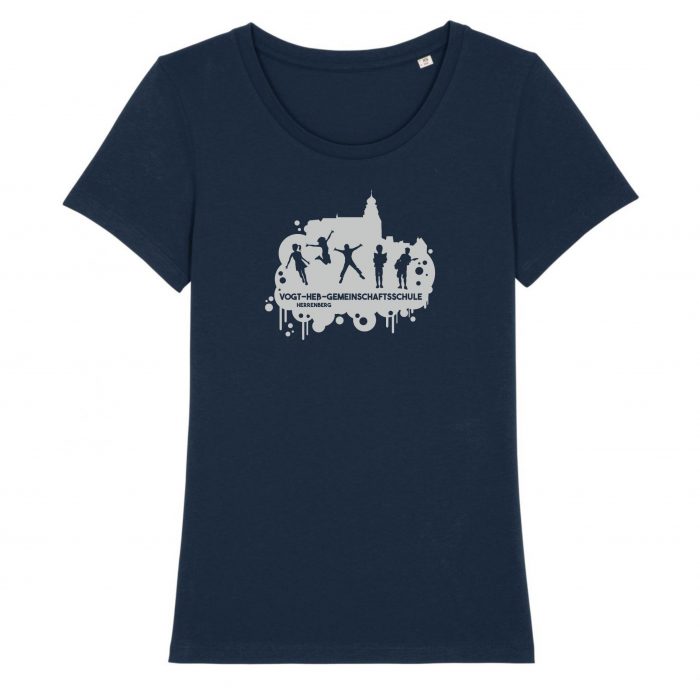 Damen T-Shirt, navy