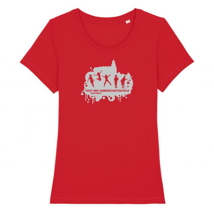 Damen T-Shirt, rot