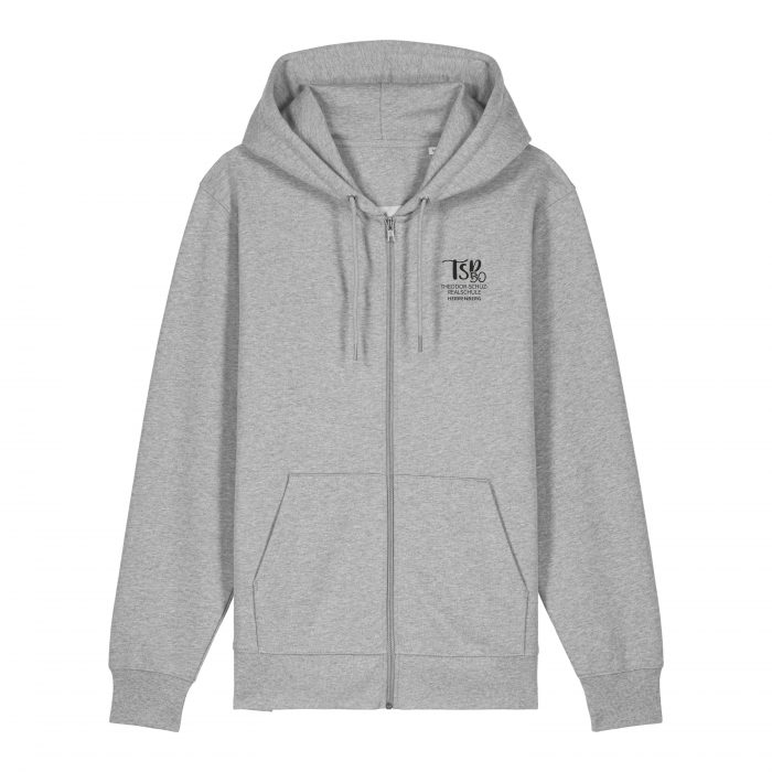 Unisex Zip-Hoody, heather grey